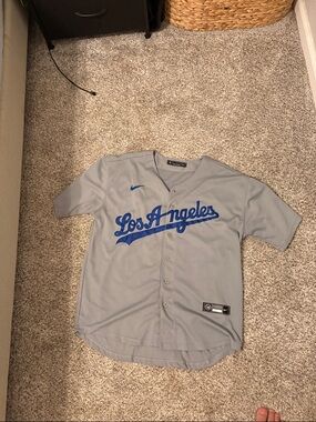 Gray LA Dodgers Shohei Ohtani jersey